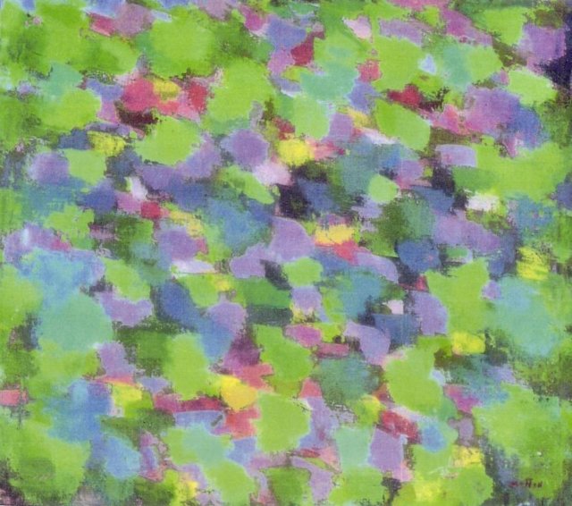 (Gianfranco Motton)1989, Paesaggio alle soglie del bosco, cm 60 x 70 gianfrancomotton1989paesaggioallesogliedelboscocm60x70.jpg